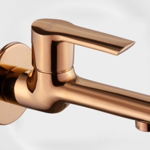 Rose Gold Wall-Mounted Bib Cock